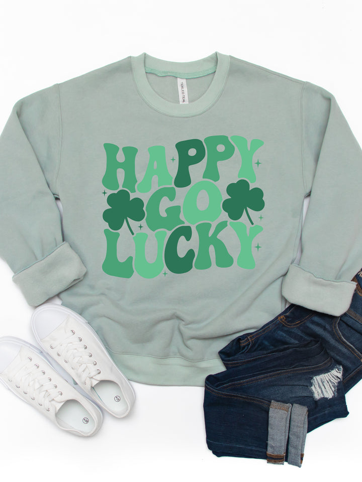 Happy Go Lucky  - Graphic Sweatshirt