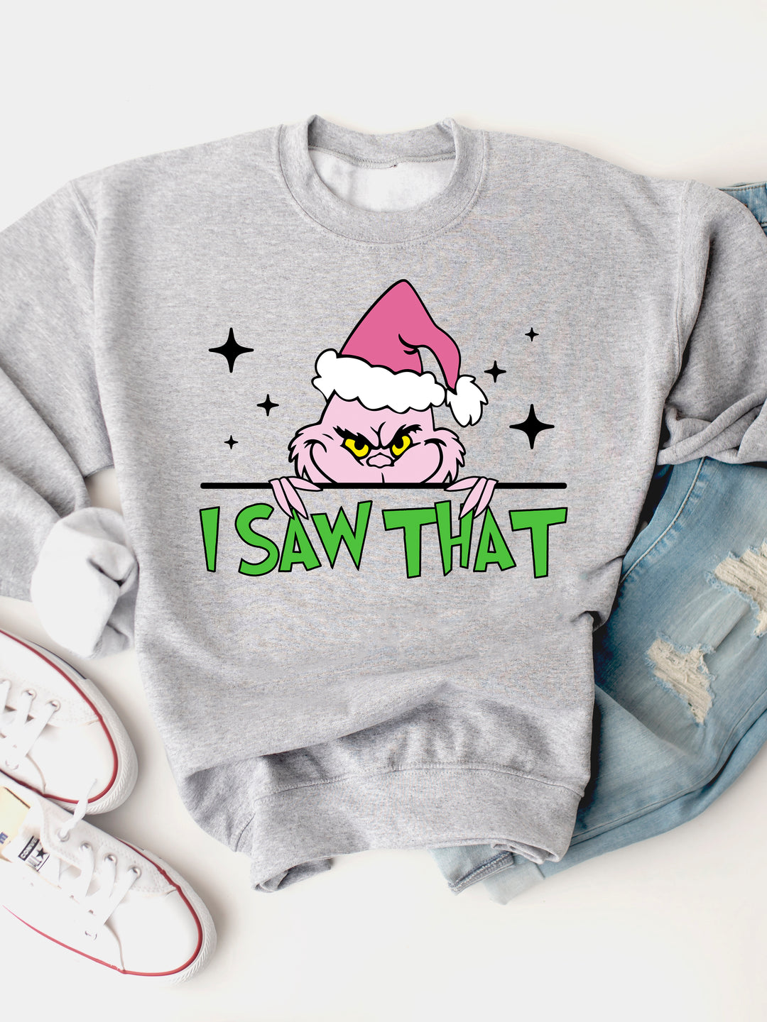 I Saw That, Grinch - Graphic Sweatshirt