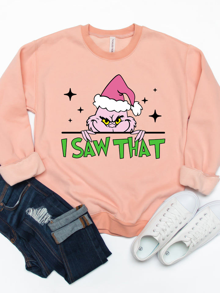 I Saw That, Grinch - Graphic Sweatshirt