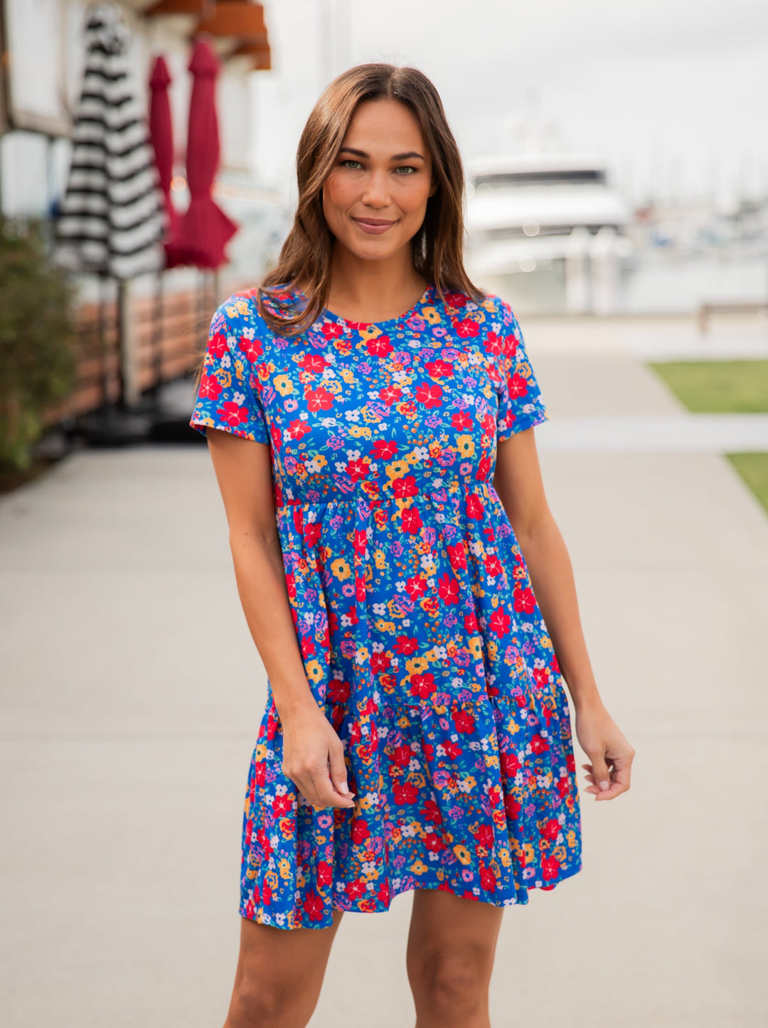 Floral Tiered Babydoll Dress