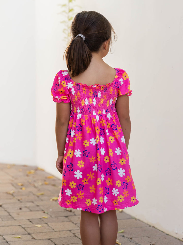 Smocked Top Little Girls Dress