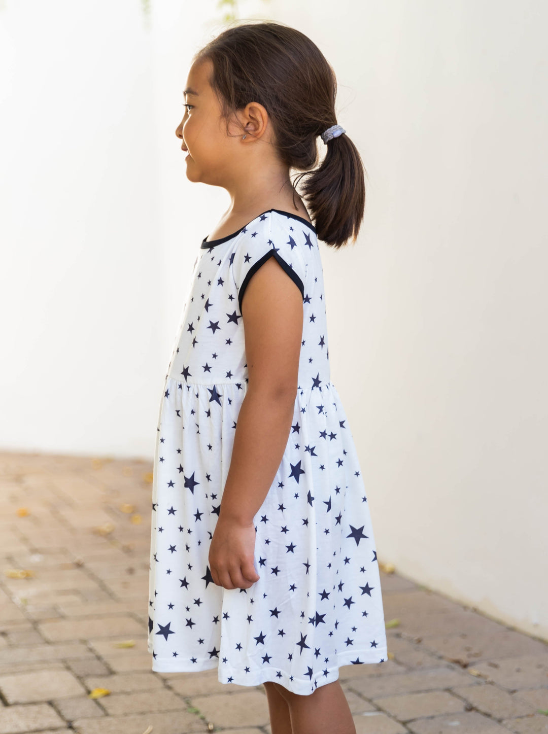 Star Pattern Little Girl Dress