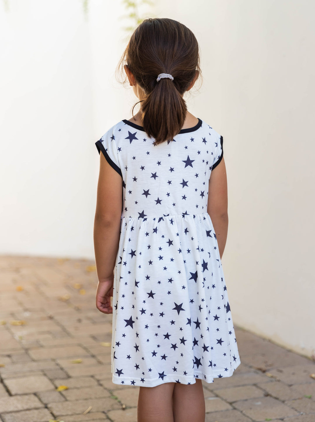 Star Pattern Little Girl Dress