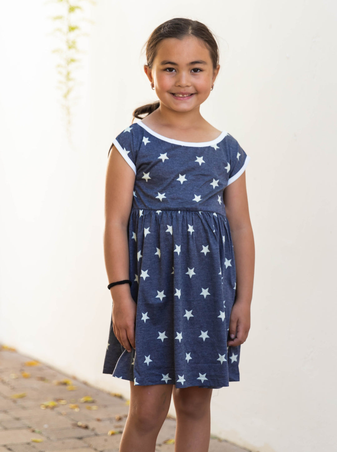 Star Pattern Little Girl Dress