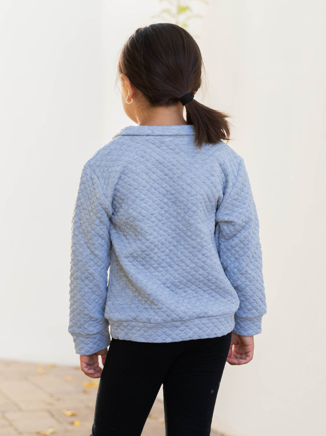 Little Girls Quilted Kennedy Pullover