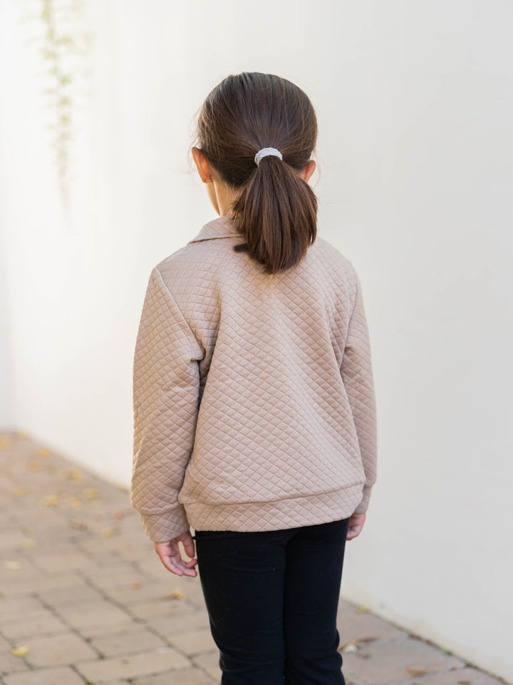 Little Girls Quilted Kennedy Pullover