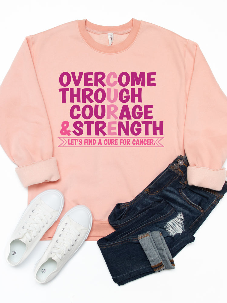 Let's Find A Cure For Cancer Graphic Sweatshirt