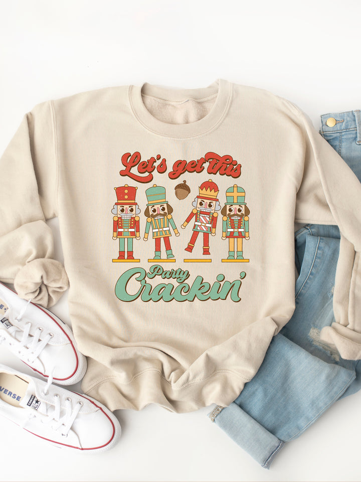 Let's Get This Party Crackin - Graphic Sweatshirt