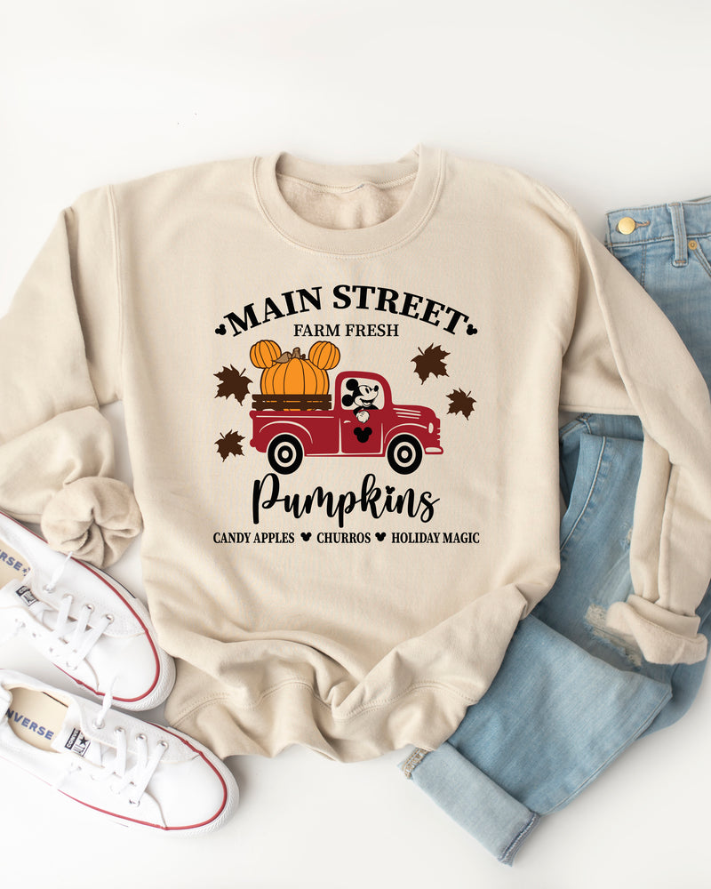 Main Street Pumpkins Graphic Sweatshirt