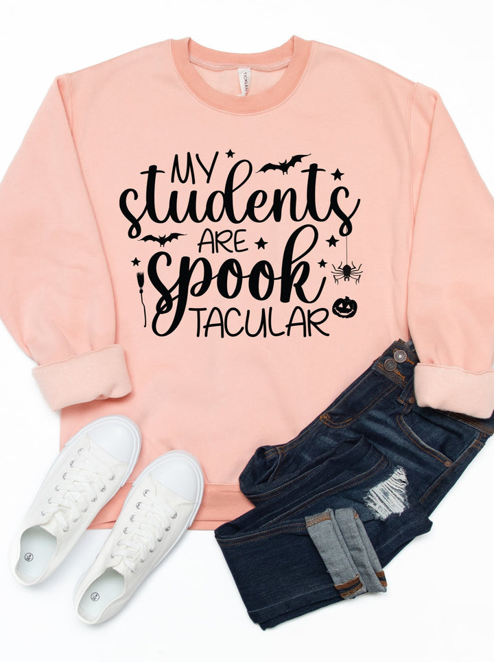 My Students Are Spooktacular Graphic Sweatshirt