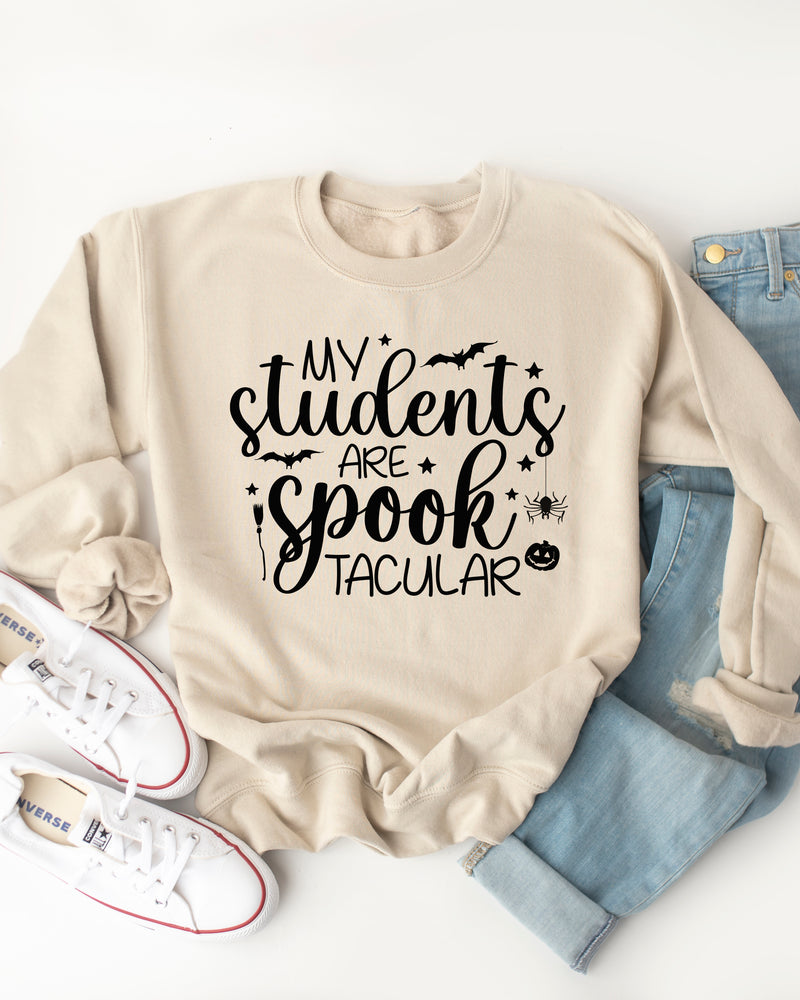 My Students Are Spooktacular Graphic Sweatshirt