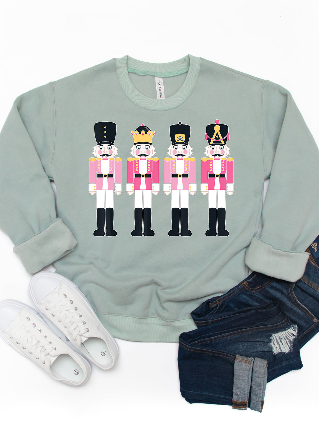 Pink Nutcracker - Christmas Graphic Sweatshirt