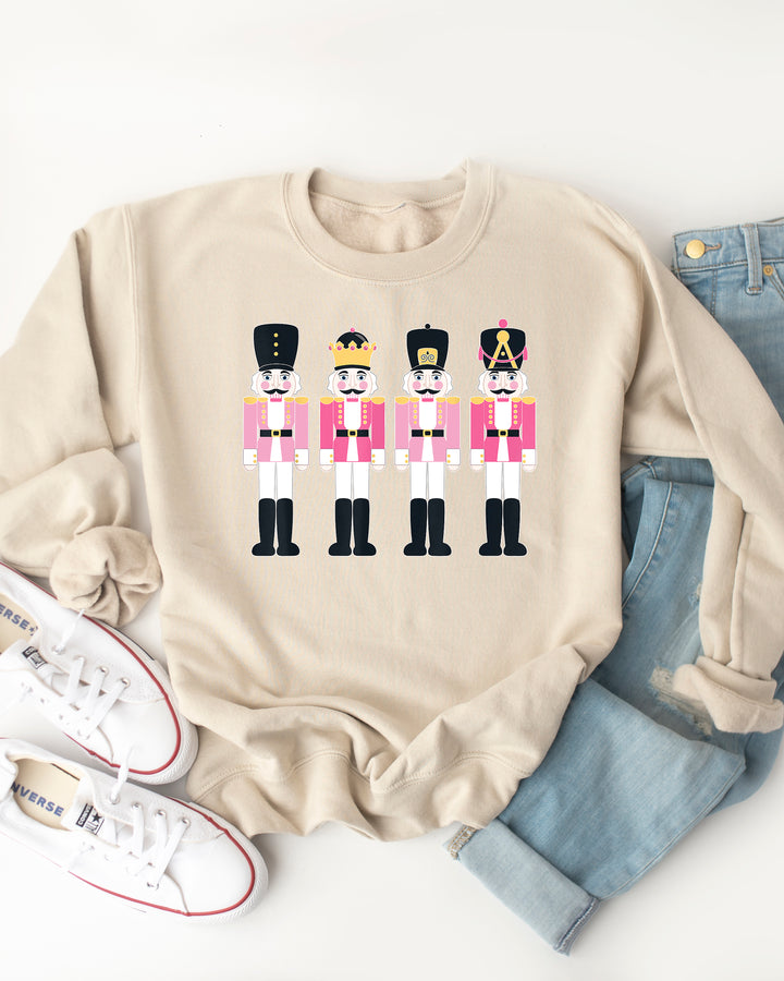 Pink Nutcracker - Christmas Graphic Sweatshirt