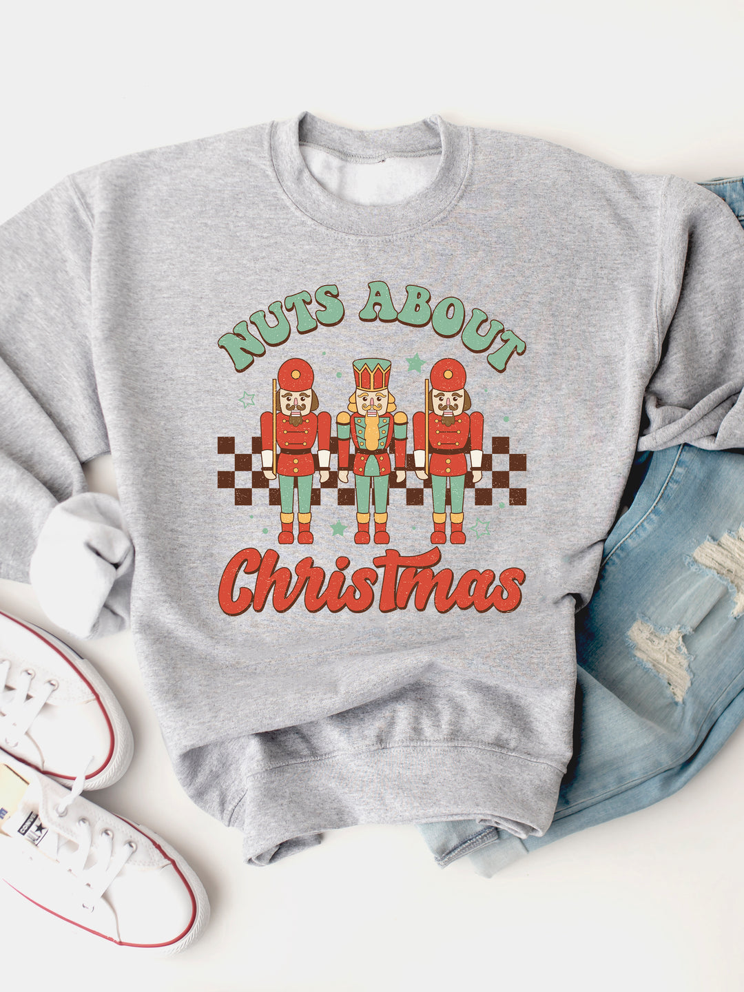 Nuts About Christmas - Graphic Sweatshirt