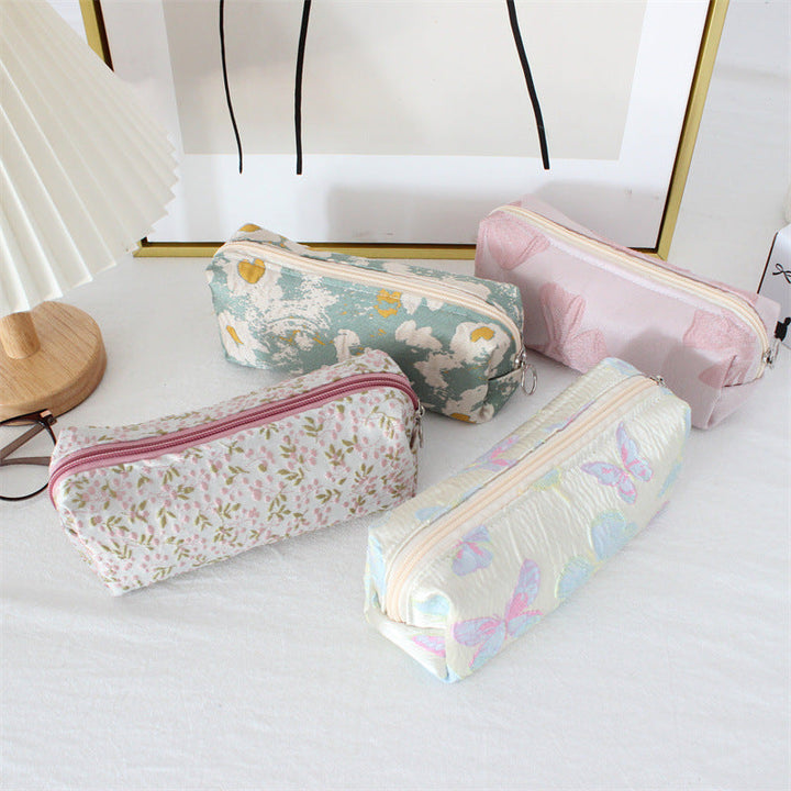 Dainty Print Makeup Organizer