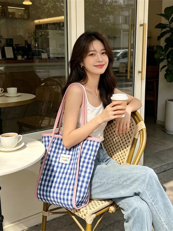 Classic Gingham Everyday Tote