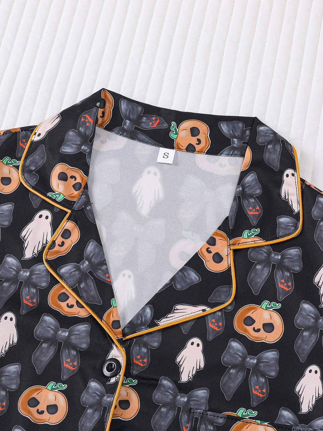Spooky Bows & Pumpkins Pajama Set