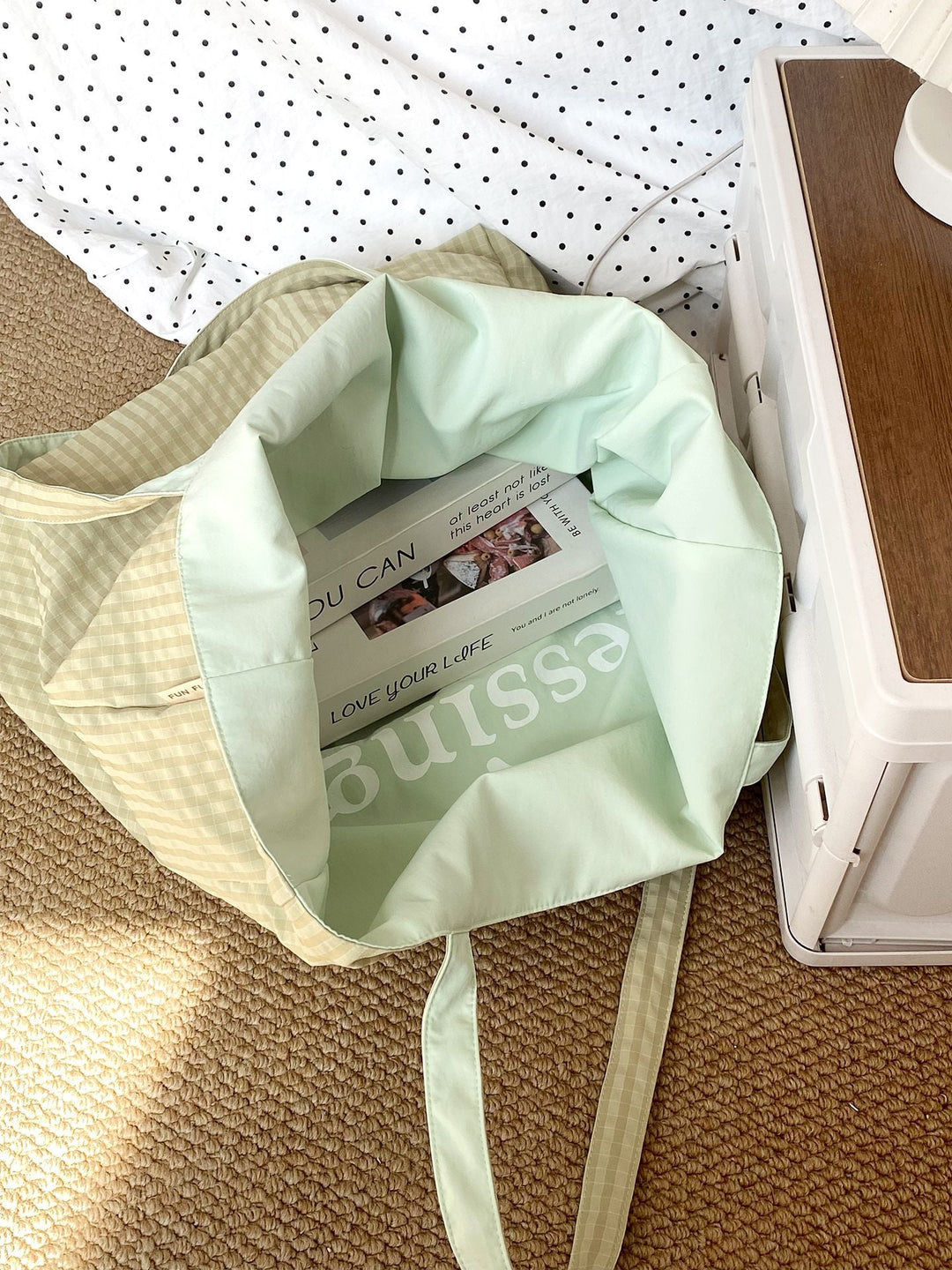 “Blessings” Reversible Stripe Everyday Carryall Tote