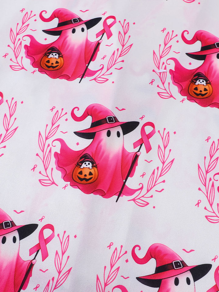 Pink Ribbon Ghost Pajama Set