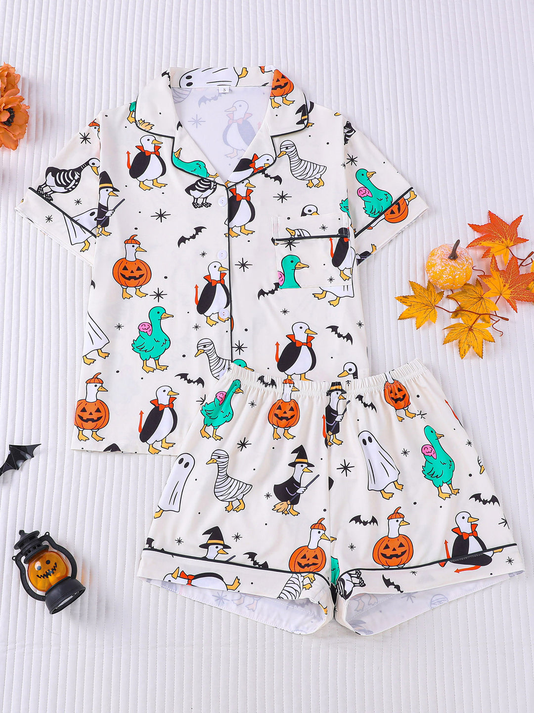 Spooky Ducks Halloween Pajama Set
