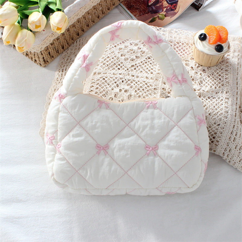 Quilted Heart Mini Tote Bag