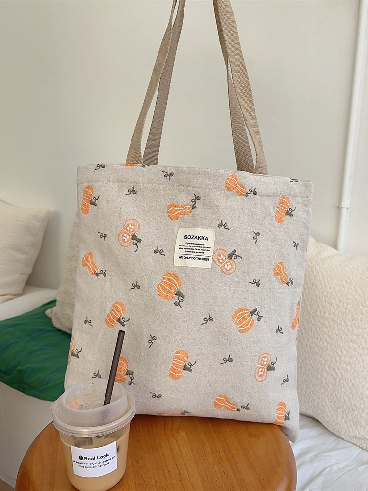 Pumpkin Patch Canvas Tote Bag