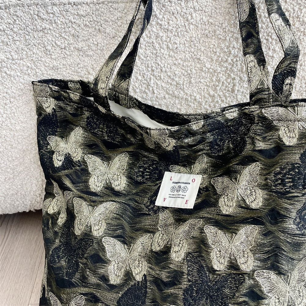Butterfly Jacquard Essential Tote