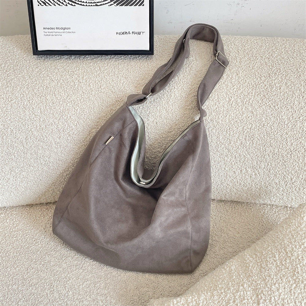 Everyday Soft Faux Suede Shoulder Bag