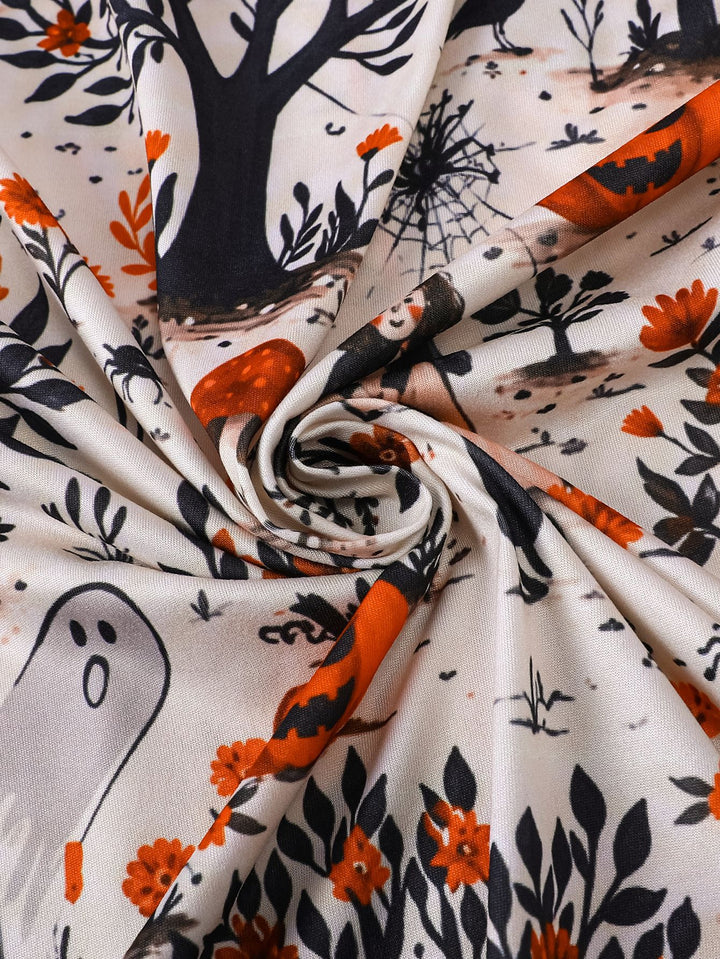 Enchanted Halloween Garden Short Pajama Set