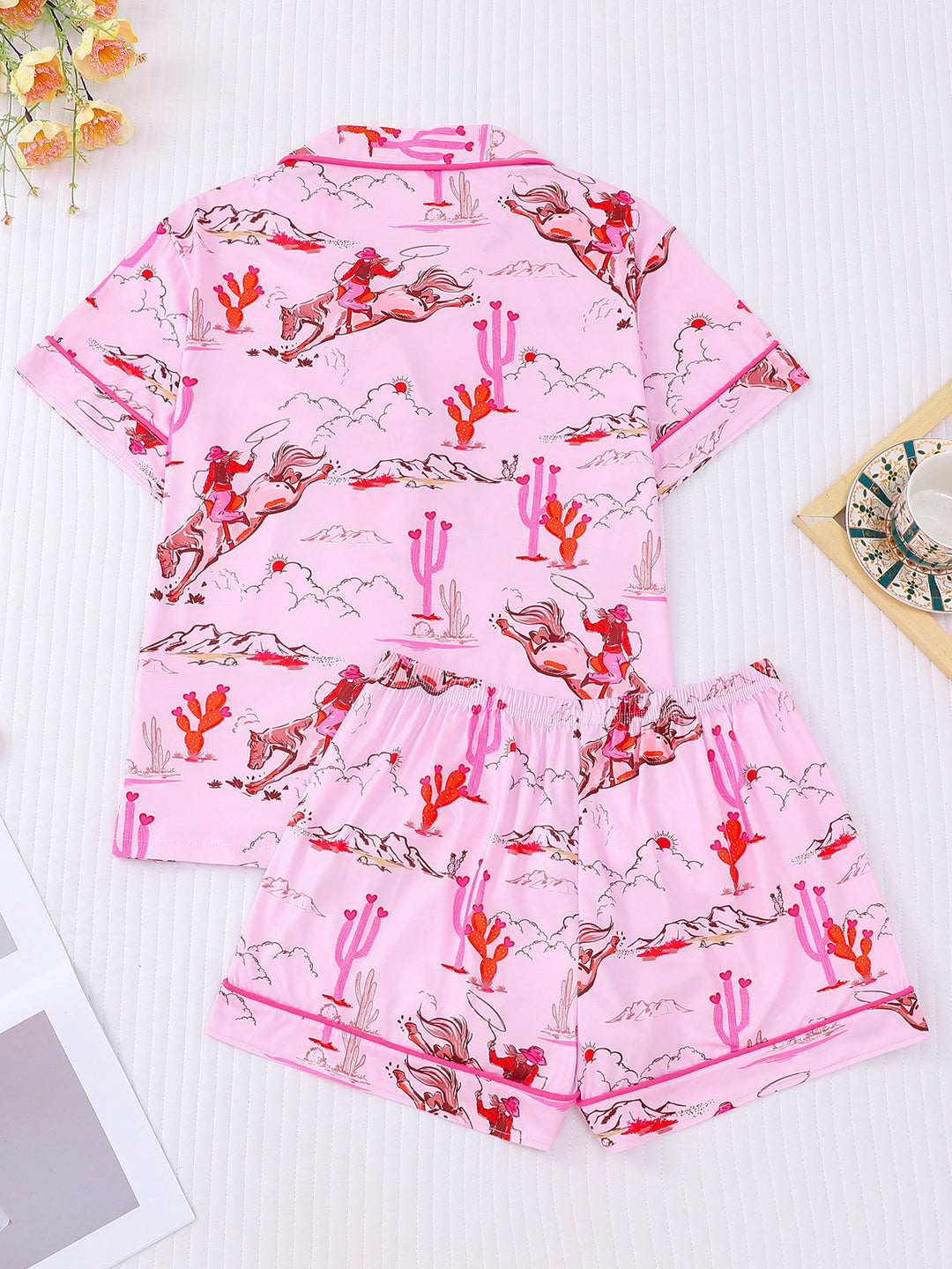 Valentine Inspired Cowgirl Print Pajama Set