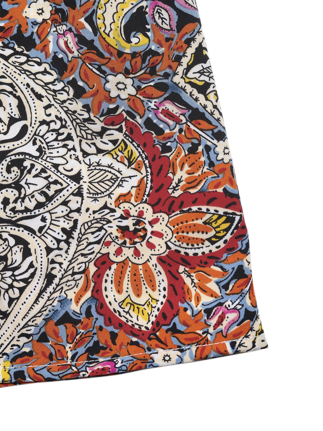 Bohemian Paisley Print Maxi Dress