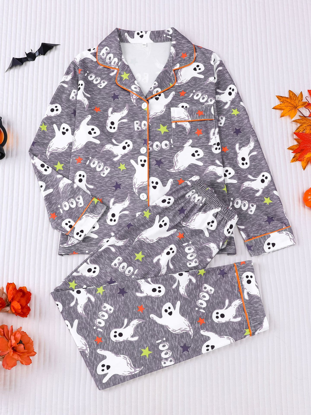 Boo Crew Ghost Kids Long Sleeve Pajama Set