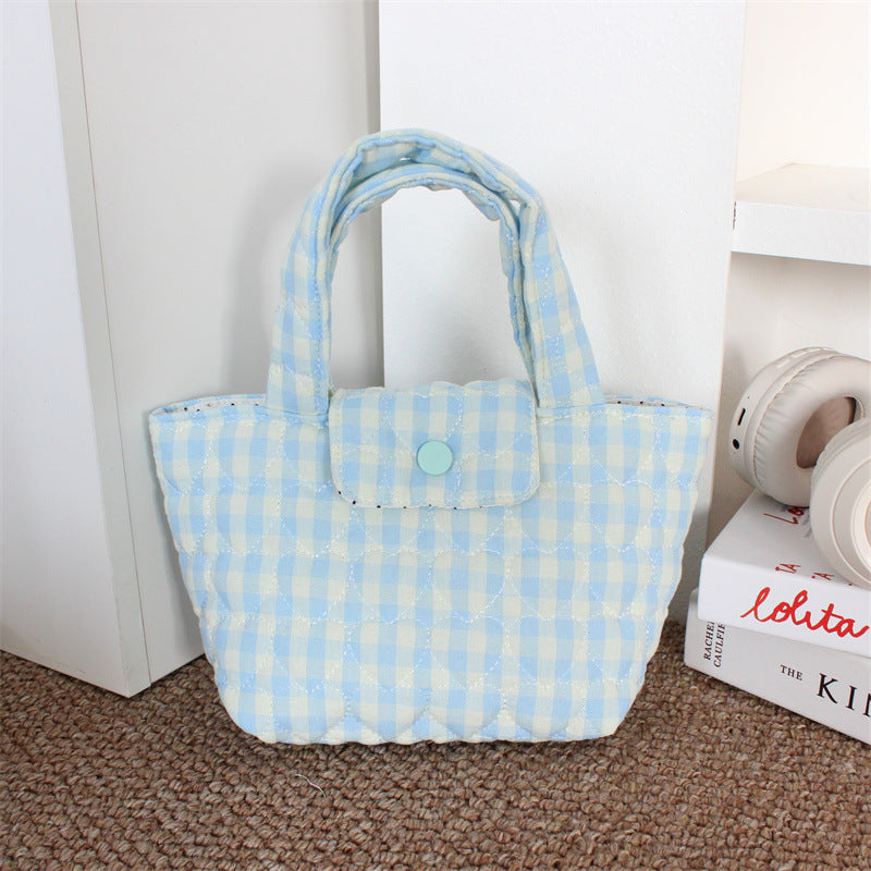 Patterned Quilted Mini Tote Bag