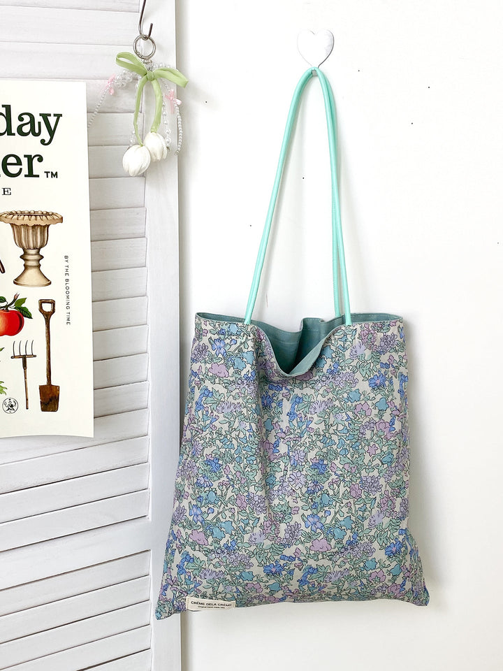 Reversible Patchwork Print Everyday Tote Bag