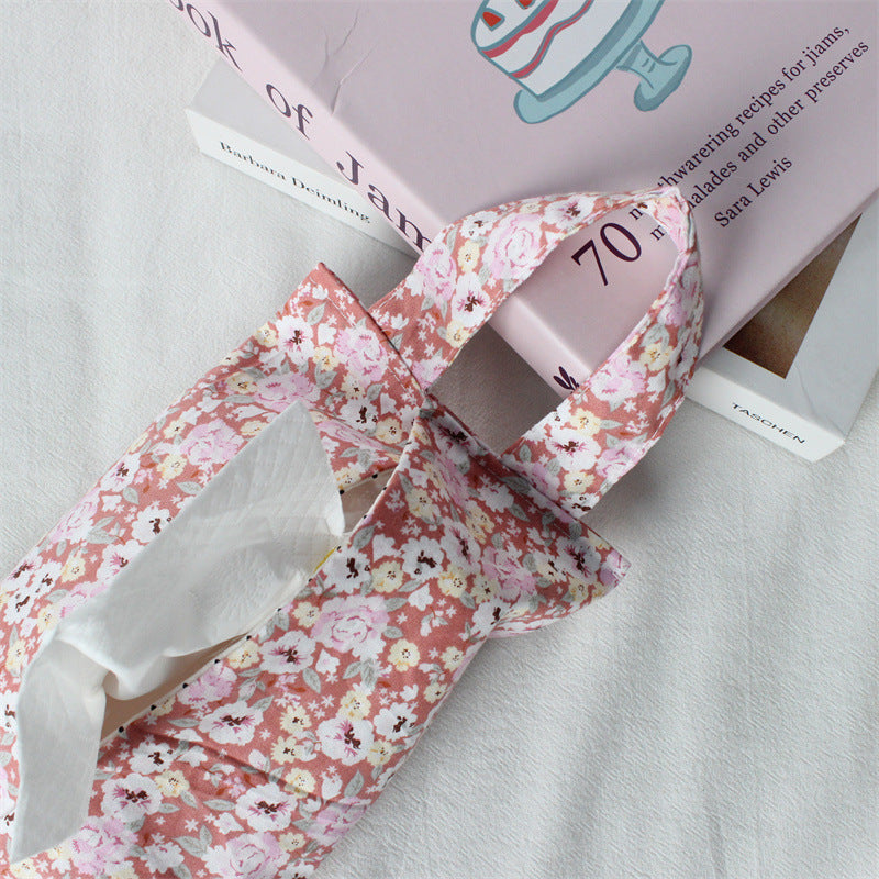 Floral Fabric Tissue Holder