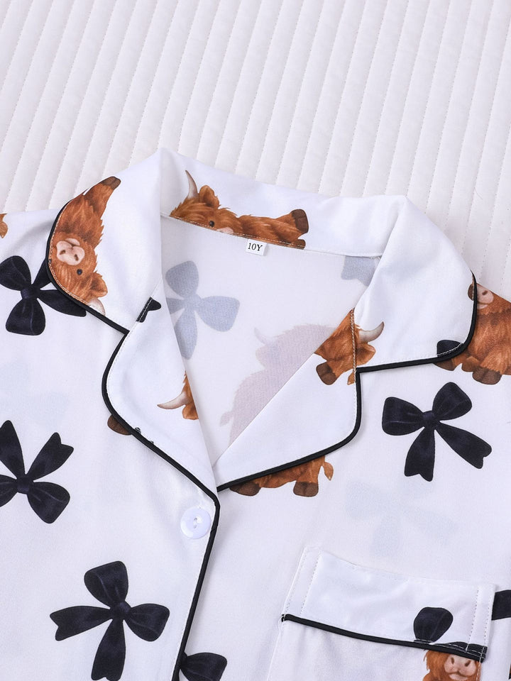 Highland Bow Kids Pajama Set
