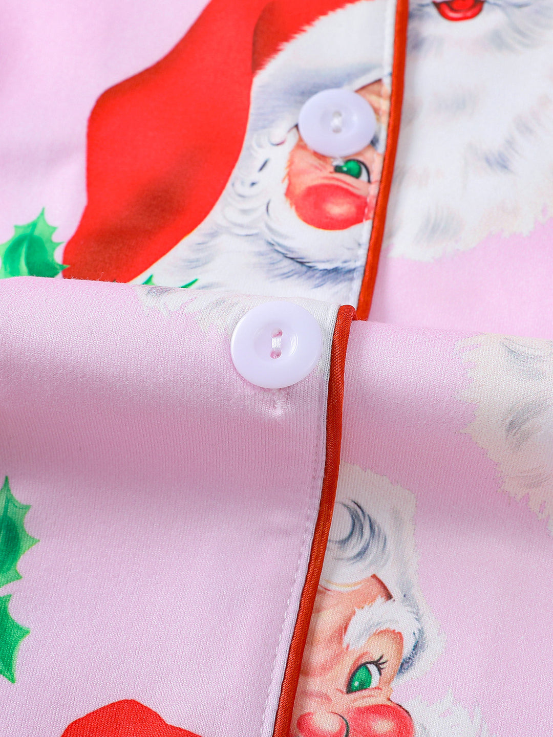 Vintage Santa Holiday Long Sleeve Pajama Set