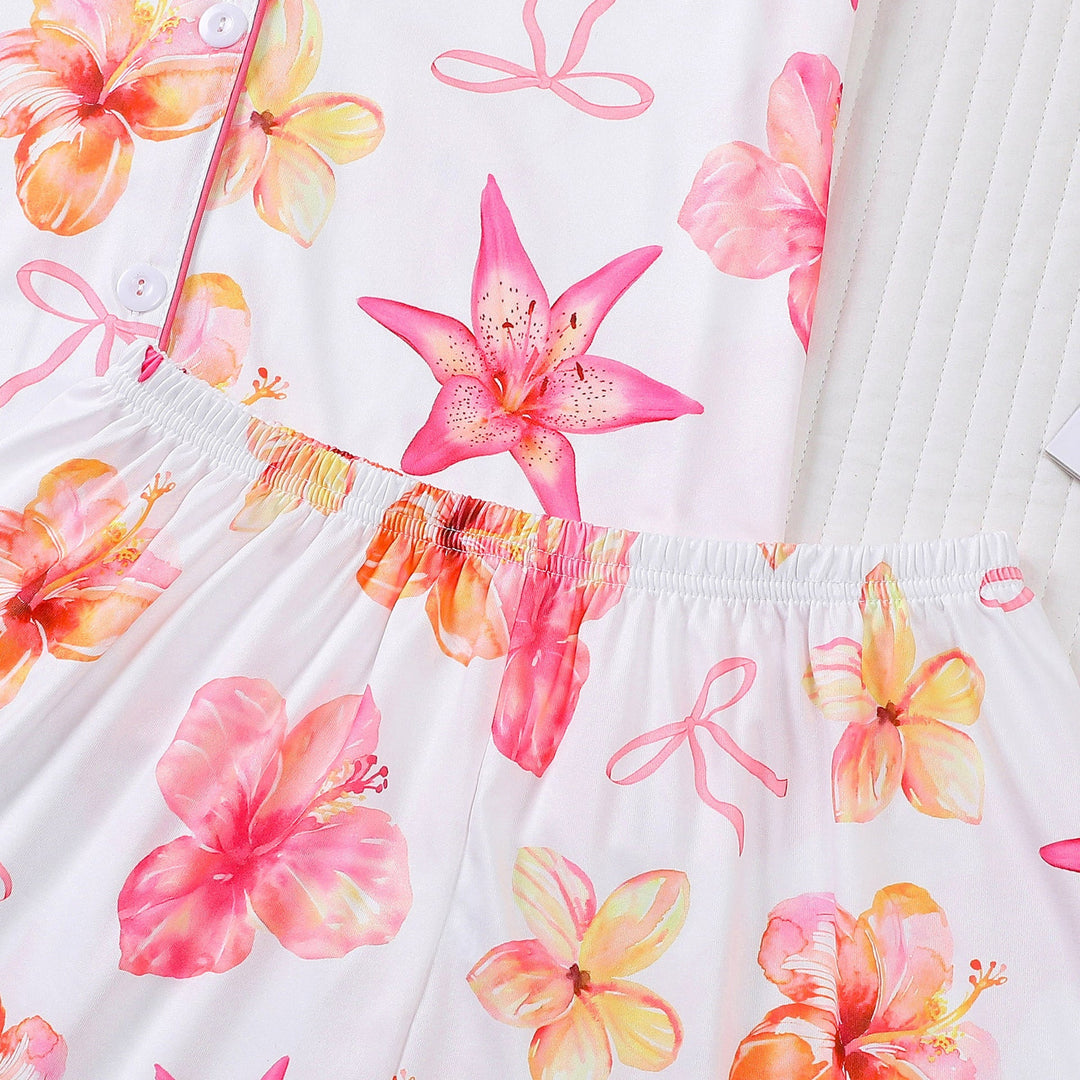 Tropical Flowers Pajama Set