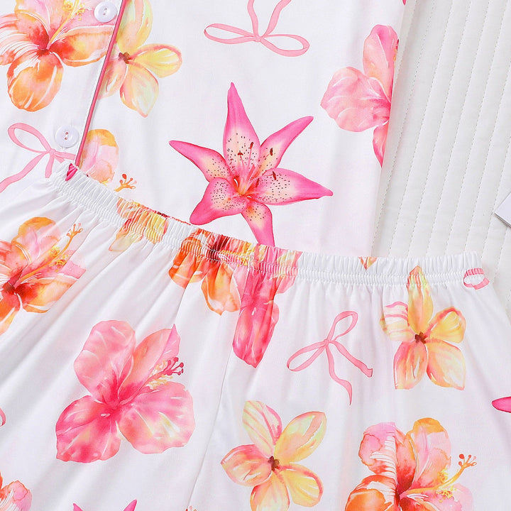 Tropical Flowers Pajama Set
