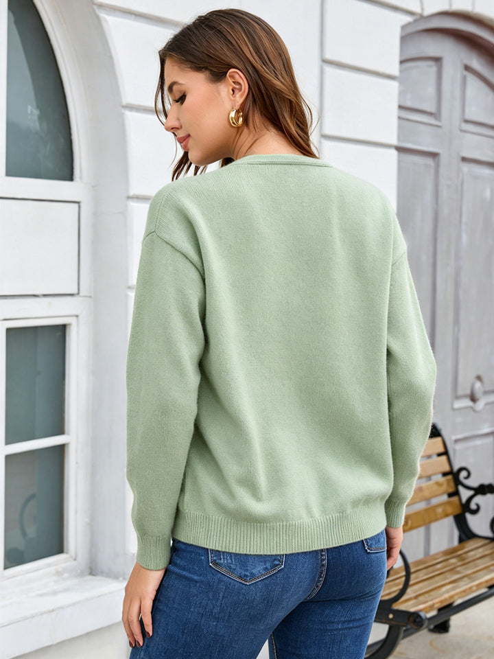 Essential Soft Knit Button Cardigan
