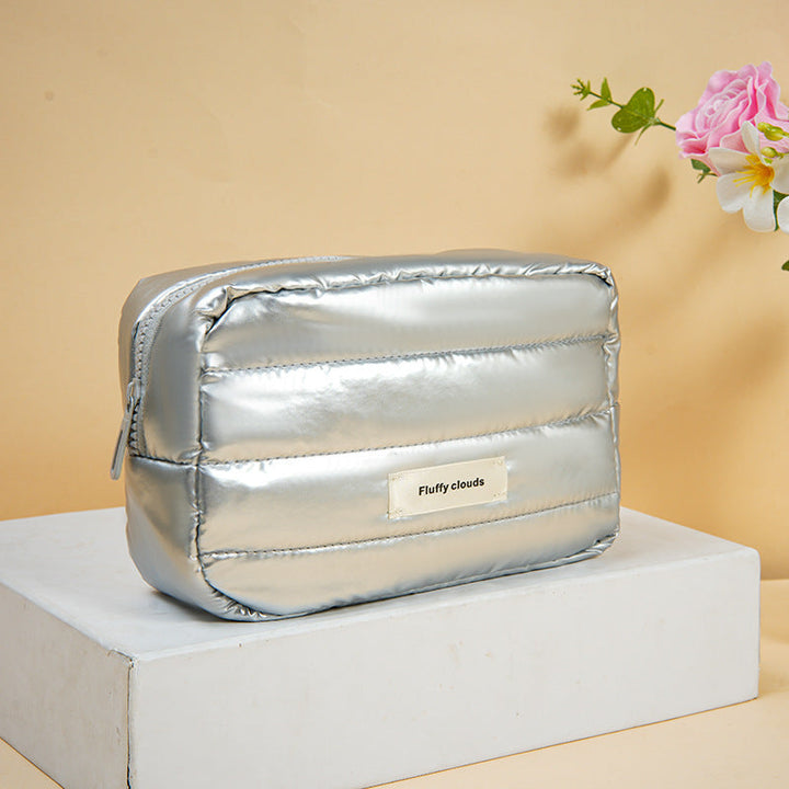 Glossy Puffer Cosmetic Bag