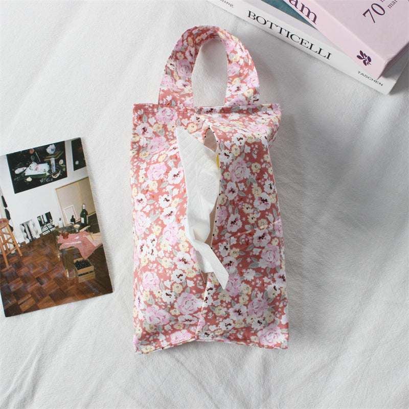 Floral Fabric Tissue Holder