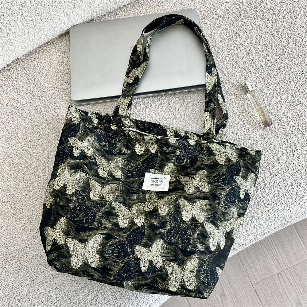 Butterfly Jacquard Essential Tote