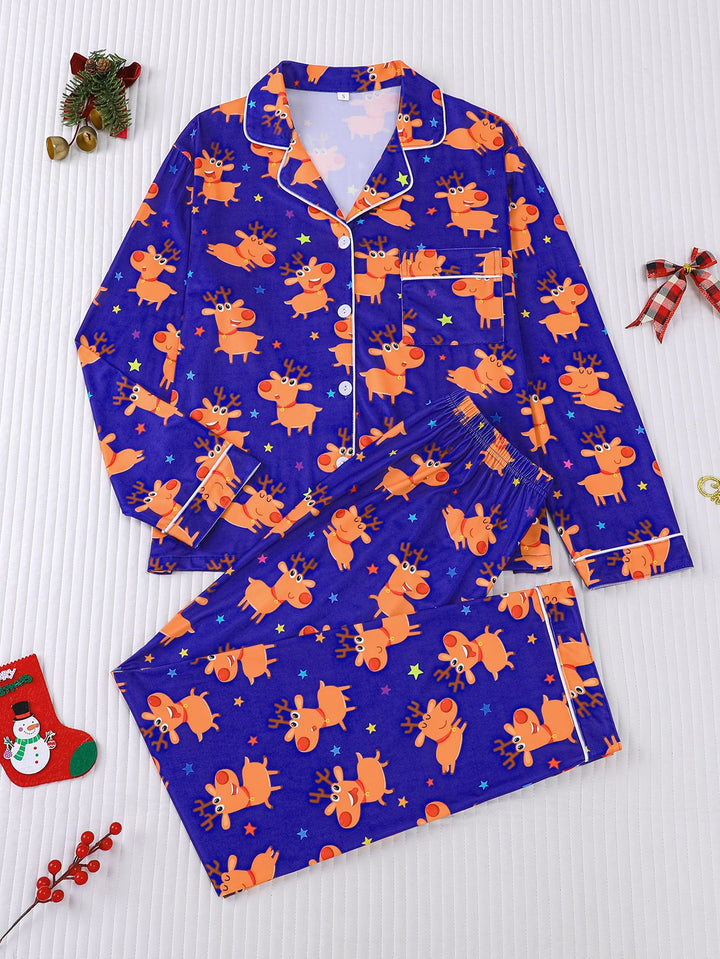 Reindeer Games Long Sleeve Pajama Set
