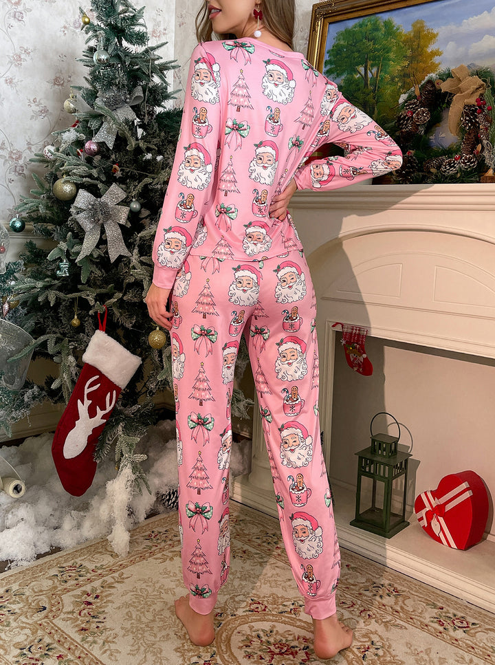 Pink Christmas Cheer Long Sleeve Pajama Set