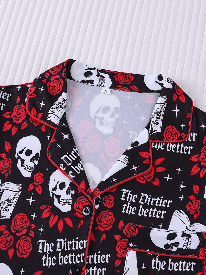 Deadly Romance Short Pajama Set