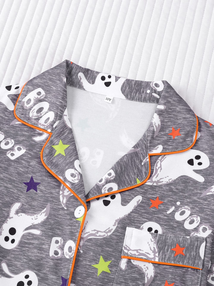 Boo Crew Ghost Kids Long Sleeve Pajama Set