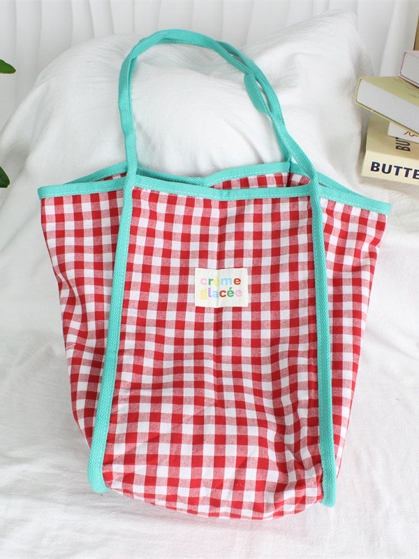 Classic Gingham Everyday Tote