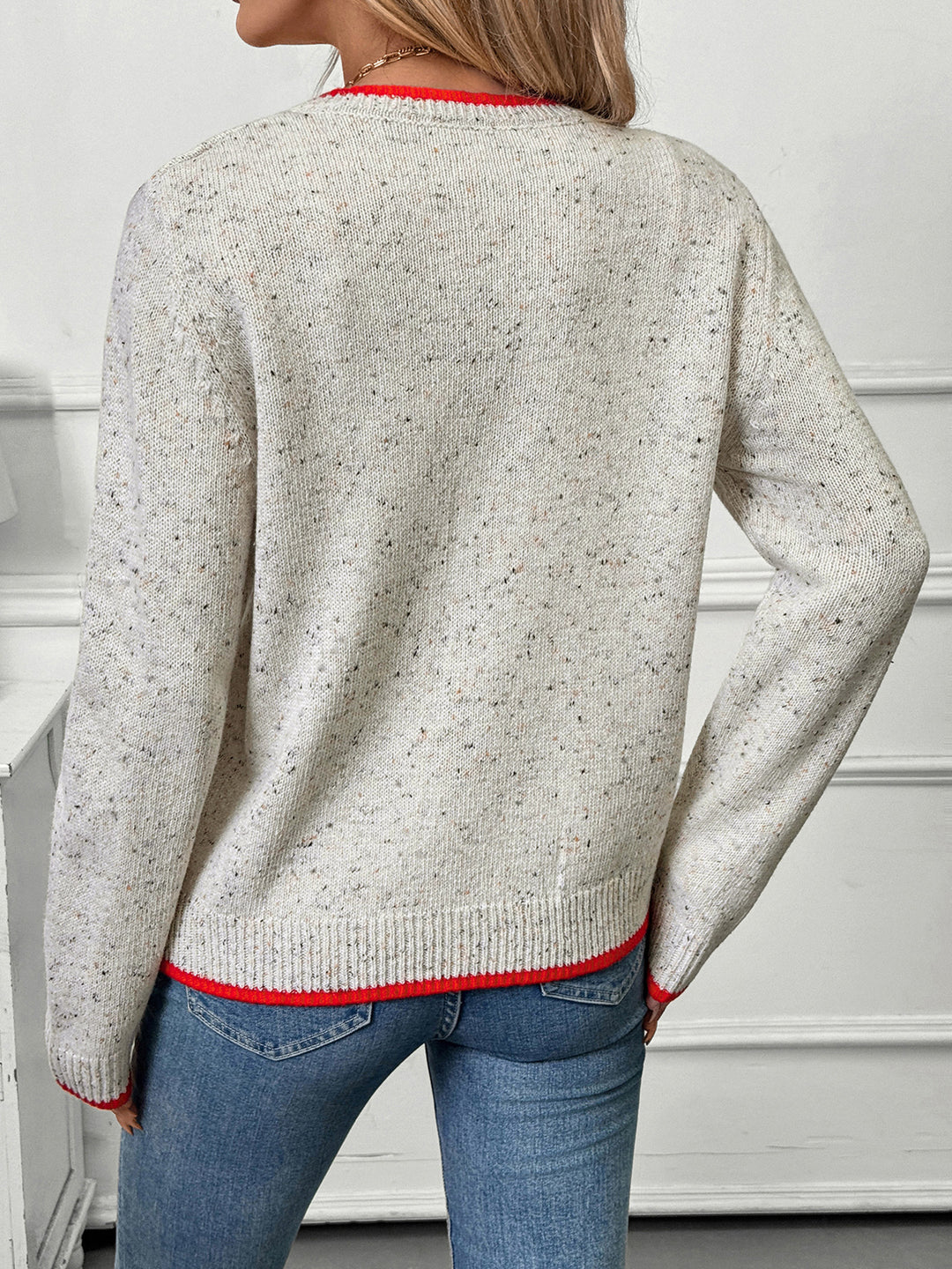 Multicolor Knit Sweater Cardigan