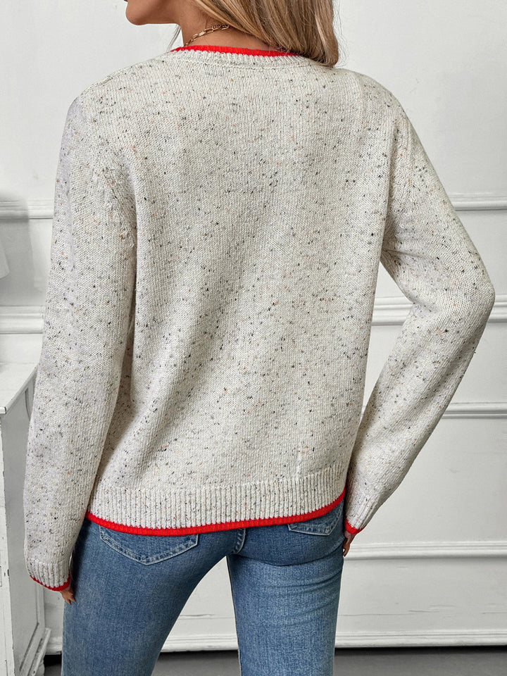 Multicolor Knit Sweater Cardigan